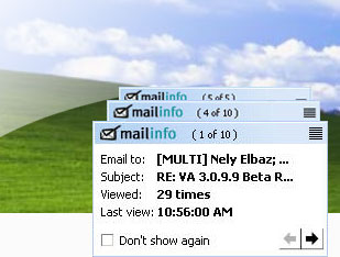 Mailinfo alerts